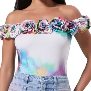 AFRM Solange Rosette Bodysuit